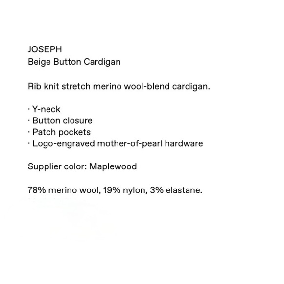 JOSEPH Fine Merino Rib Cardigan - Picture 8 of 9